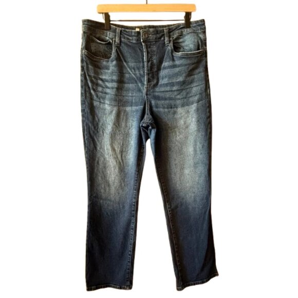 Women's Plus 16 Kut from the Kloth Rosa Ankle Vintage Straight High Rise - Picture 1 of 7